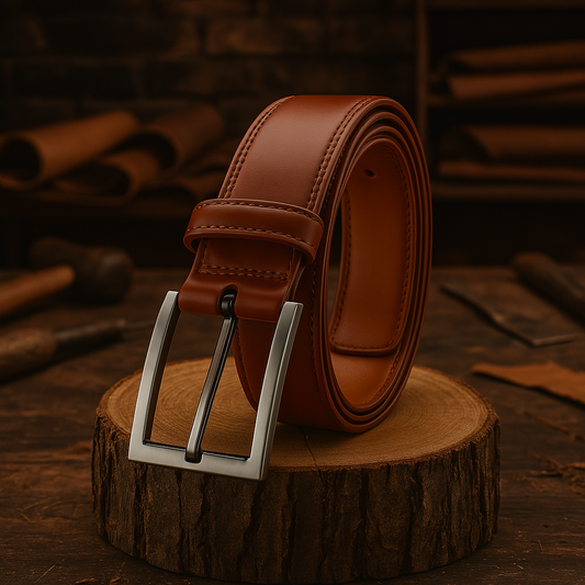 Leather Belt Classic Strong Brown